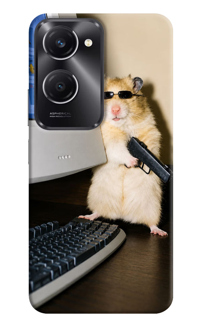 Hacker Hamster Vivo T3 Lite 5G Hard Case Back Cover by Casekaro