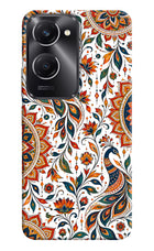 White Mayura Vivo T3 Lite 5G Hard Case Back Cover by Casekaro
