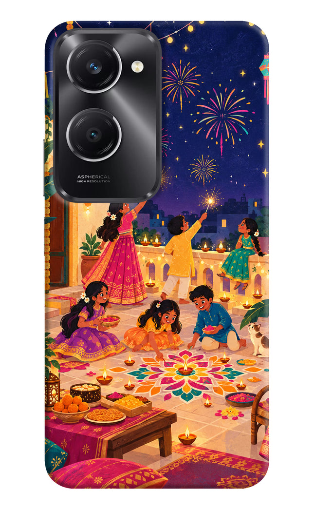 Diwali Night Vivo T3 Lite 5G Hard Case Back Cover by Casekaro