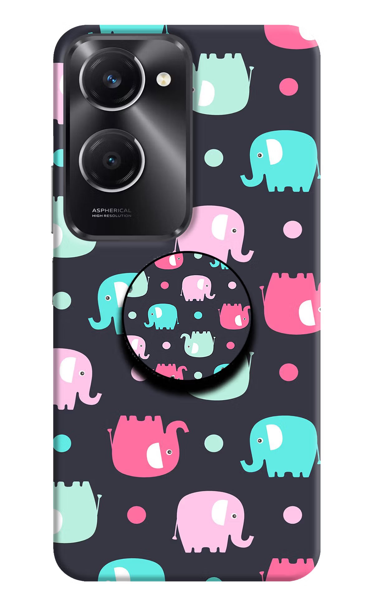 Baby Elephants Vivo T3 Lite 5G Pop Case by Casekaro