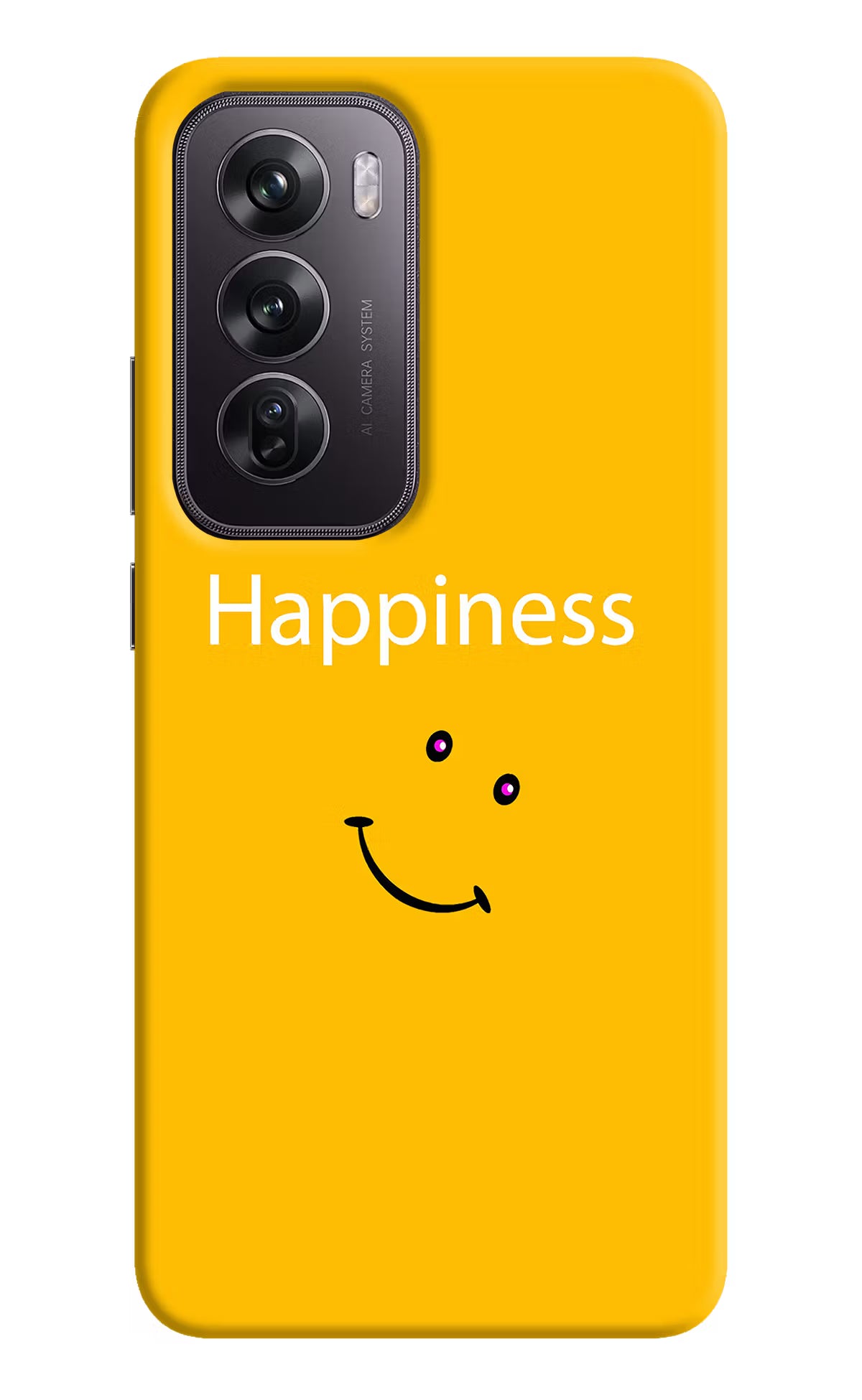 Happiness With Smiley Oppo Reno12 Pro 5G Hard Case Back Cover by Casekaro