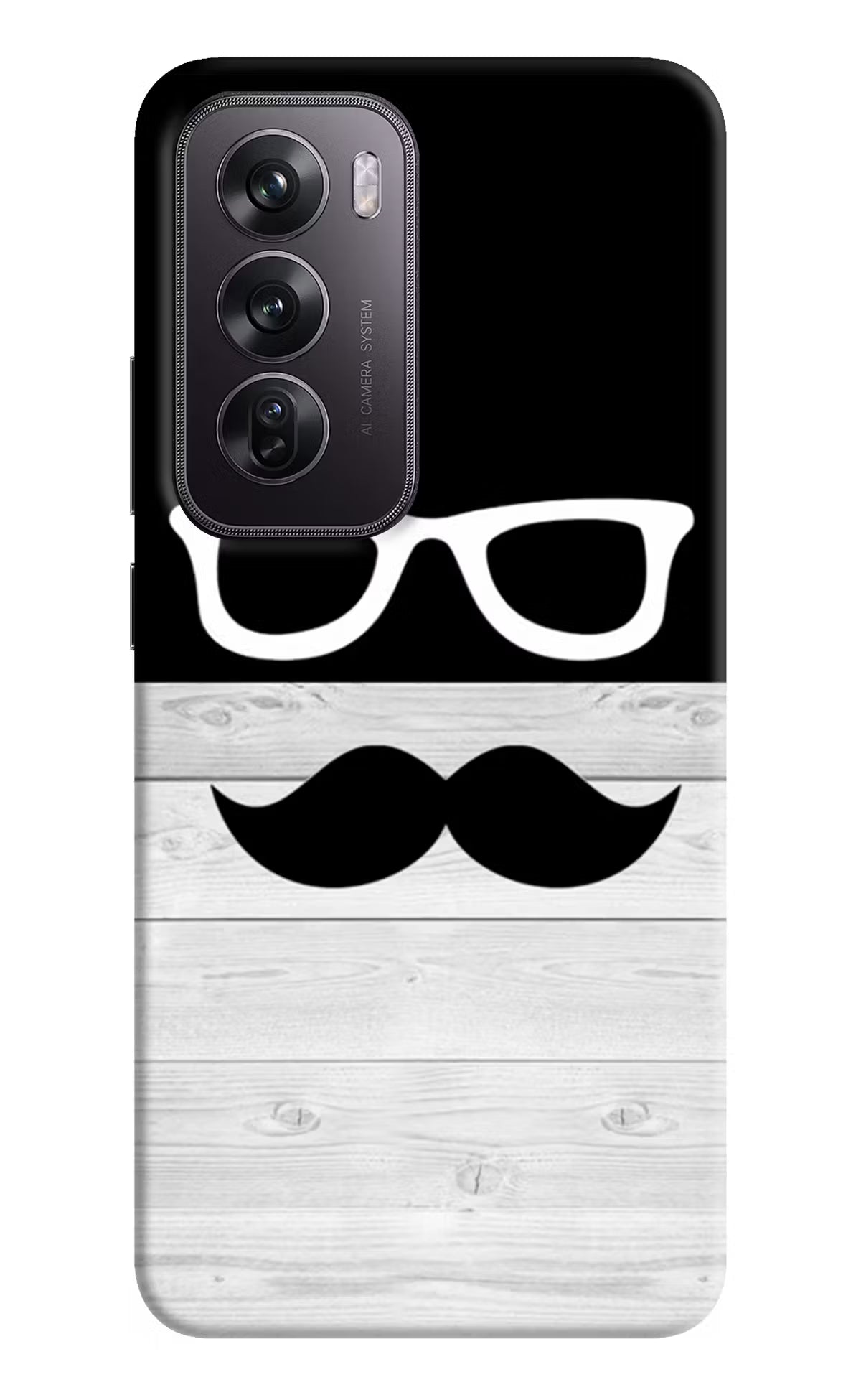 Mustache Oppo Reno12 Pro 5G Hard Case Back Cover by Casekaro