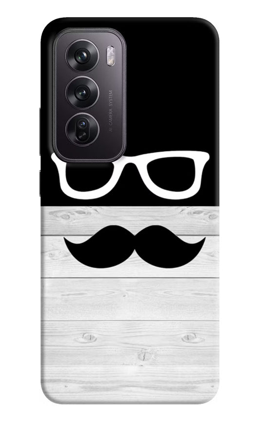 Mustache Oppo Reno12 Pro 5G Hard Case Back Cover by Casekaro