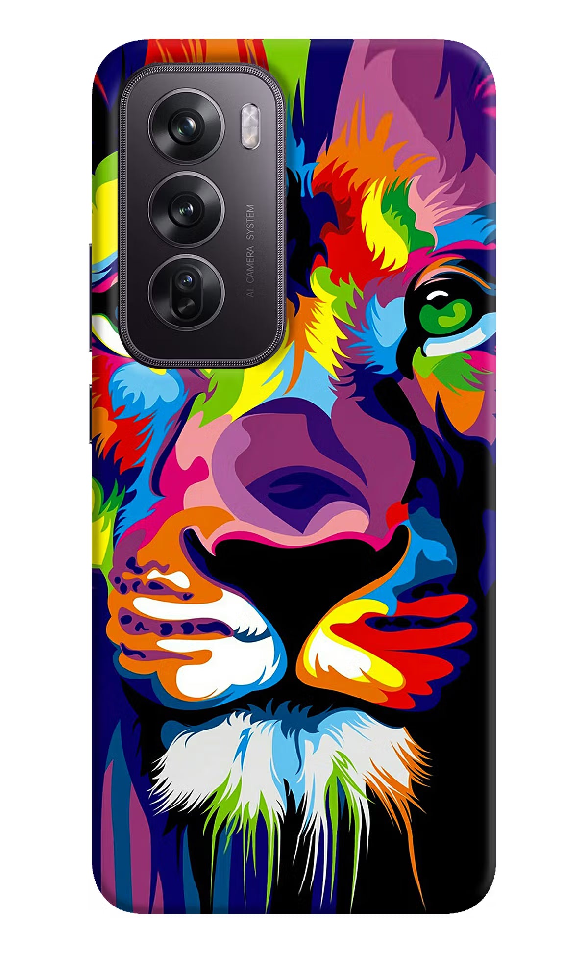Lion Oppo Reno12 Pro 5G Hard Case Back Cover by Casekaro