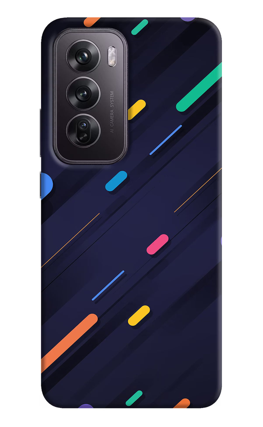 Abstract Design Oppo Reno12 Pro 5G Back Cover, Hard case
