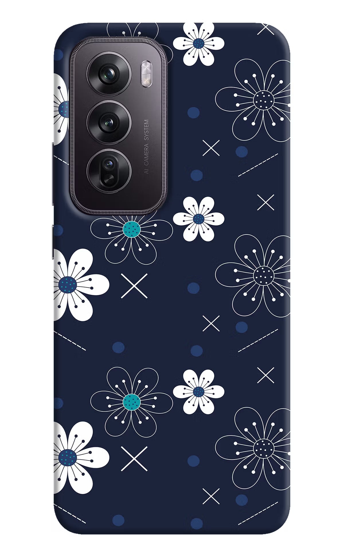 Flowers Oppo Reno12 Pro 5G Hard Case Back Cover by Casekaro