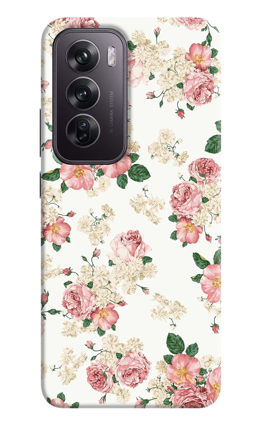 Flowers Oppo Reno12 Pro 5G Back Cover, Hard case