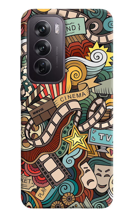 Cinema Abstract Oppo Reno12 Pro 5G Hard Case Back Cover by Casekaro
