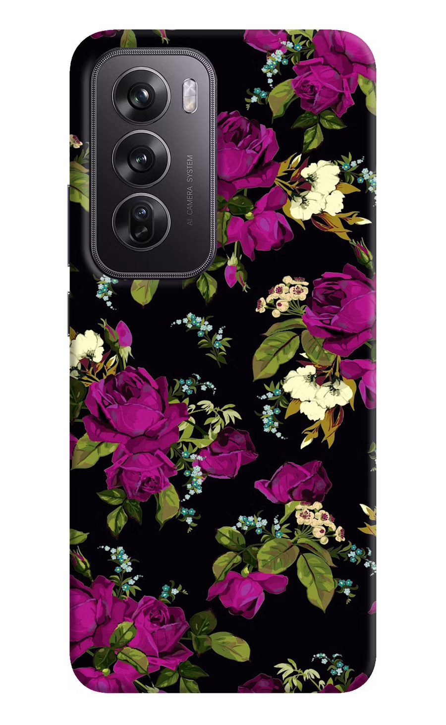 Flowers Oppo Reno12 Pro 5G Back Cover, Hard case
