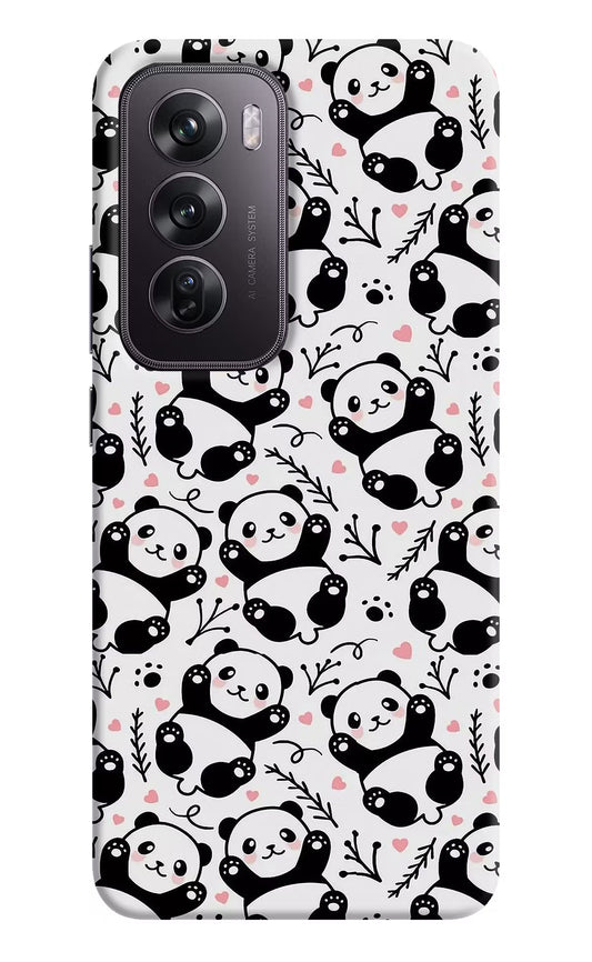 Cute Panda Oppo Reno12 Pro 5G Hard Case Back Cover by Casekaro