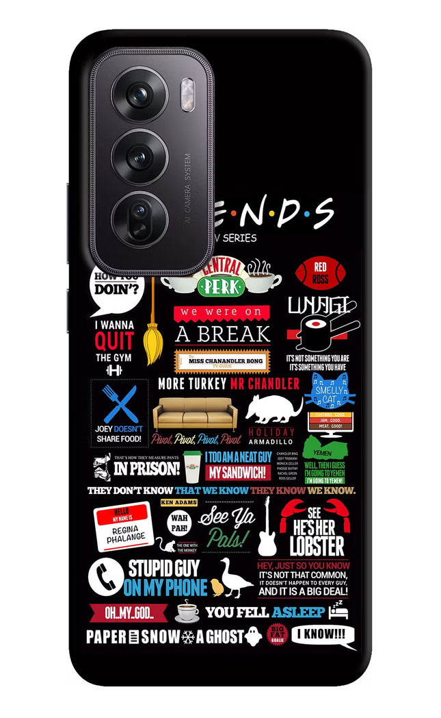FRIENDS Oppo Reno12 Pro 5G Hard Case Back Cover by Casekaro