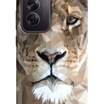 Lion Art Oppo Reno12 Pro 5G Hard Case Back Cover by Casekaro