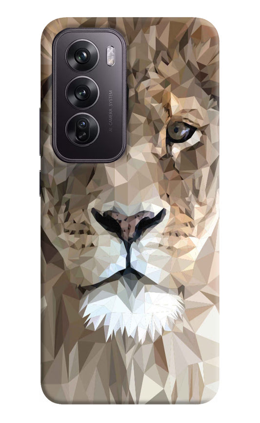 Lion Art Oppo Reno12 Pro 5G Hard Case Back Cover by Casekaro
