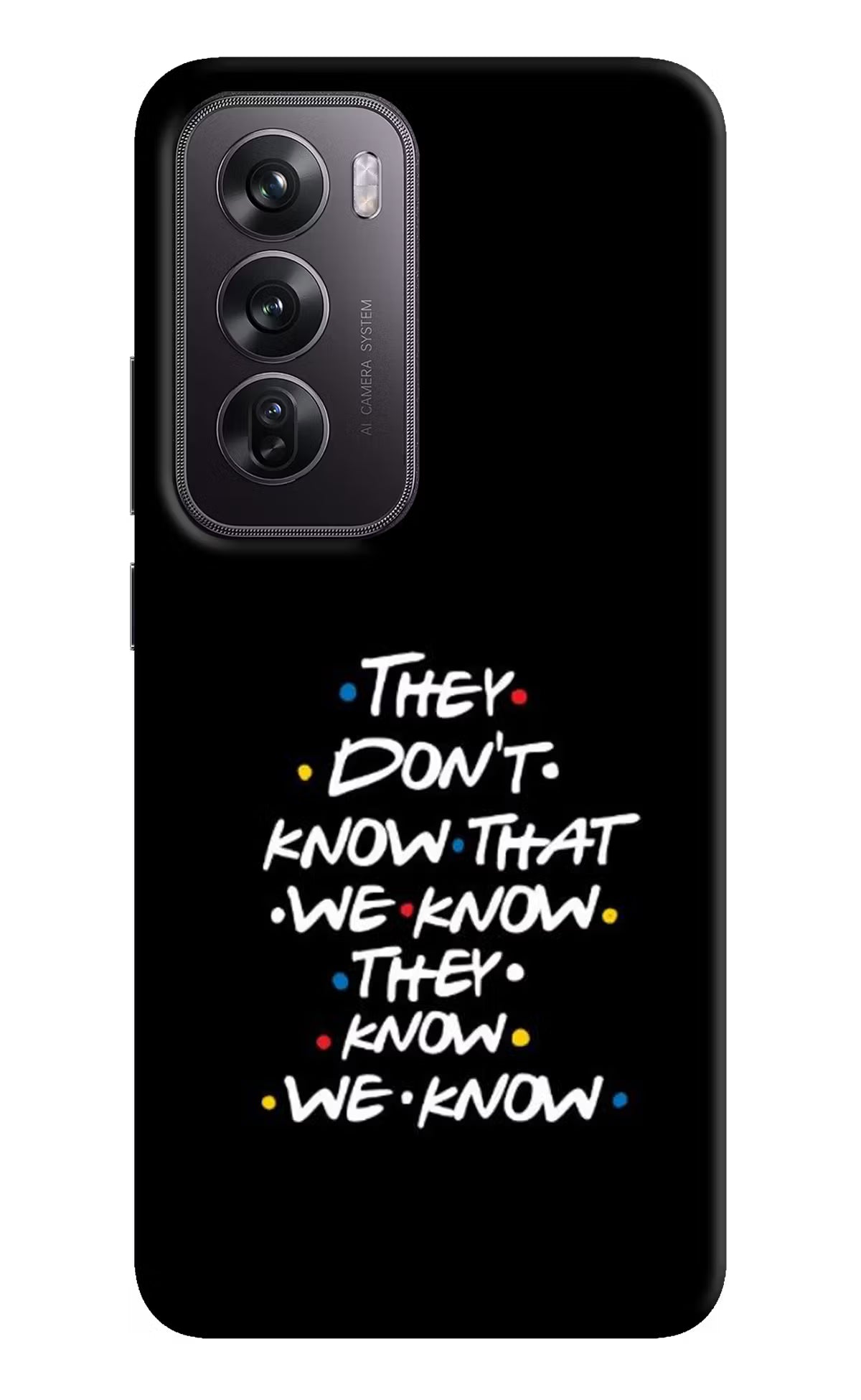 FRIENDS Dialogue Oppo Reno12 Pro 5G Hard Case Back Cover by Casekaro