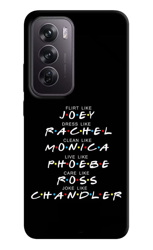 FRIENDS Character Oppo Reno12 Pro 5G Hard Case Back Cover by Casekaro