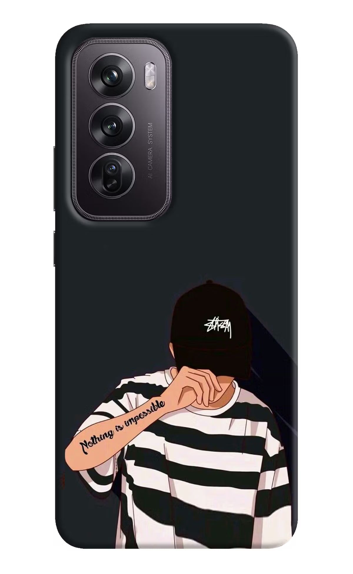 Aesthetic Boy Oppo Reno12 Pro 5G Hard Case Back Cover by Casekaro