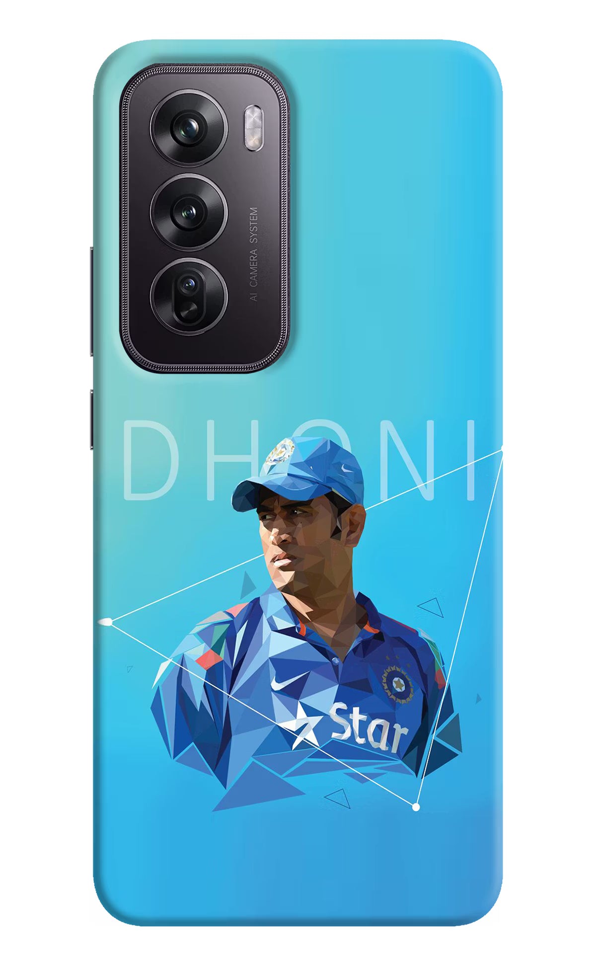 Dhoni Artwork Oppo Reno12 Pro 5G Hard Case Back Cover by Casekaro