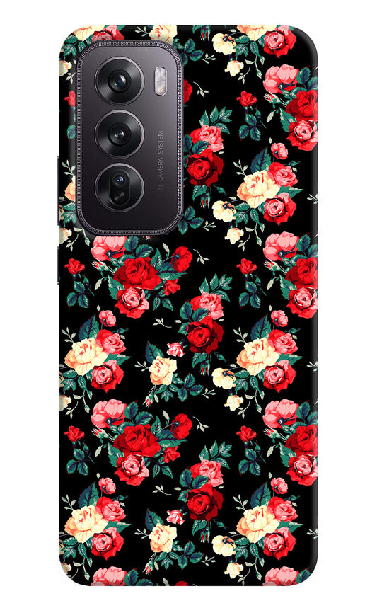 Rose Pattern Oppo Reno12 Pro 5G Hard Case Back Cover by Casekaro