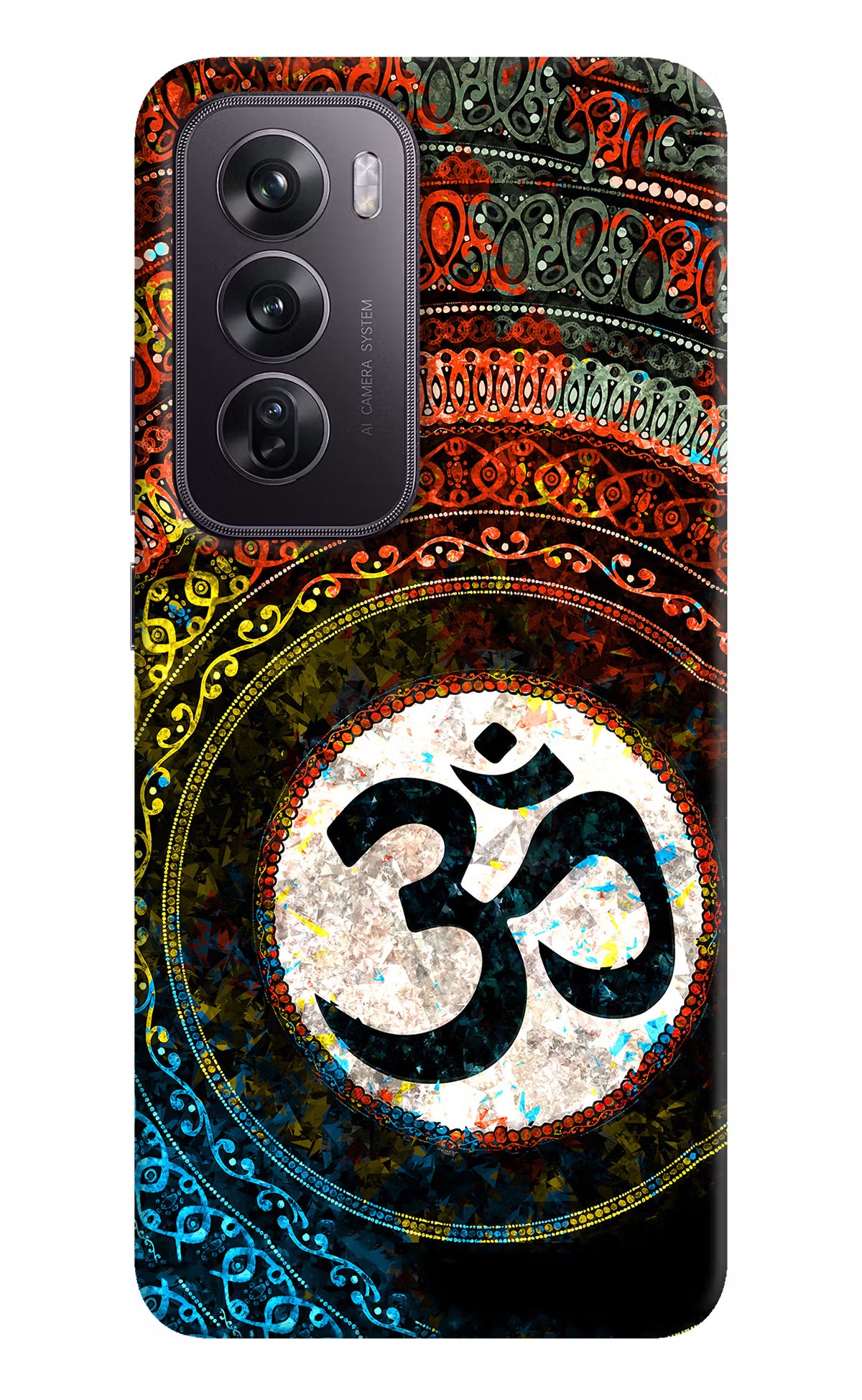 Om Cultural Oppo Reno12 Pro 5G Hard Case Back Cover by Casekaro