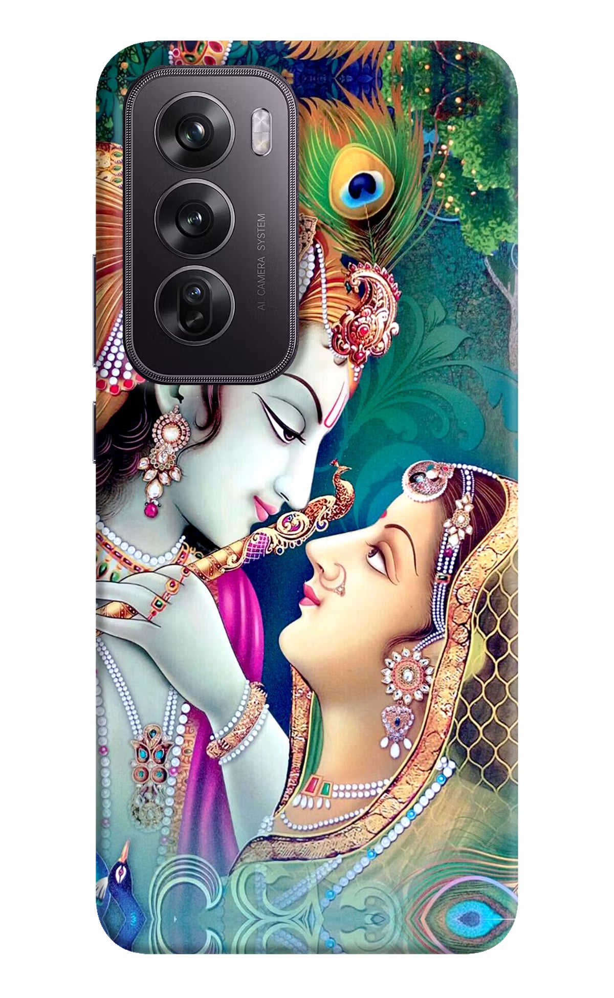 Lord Radha Krishna Oppo Reno12 Pro 5G Hard Case Back Cover by Casekaro