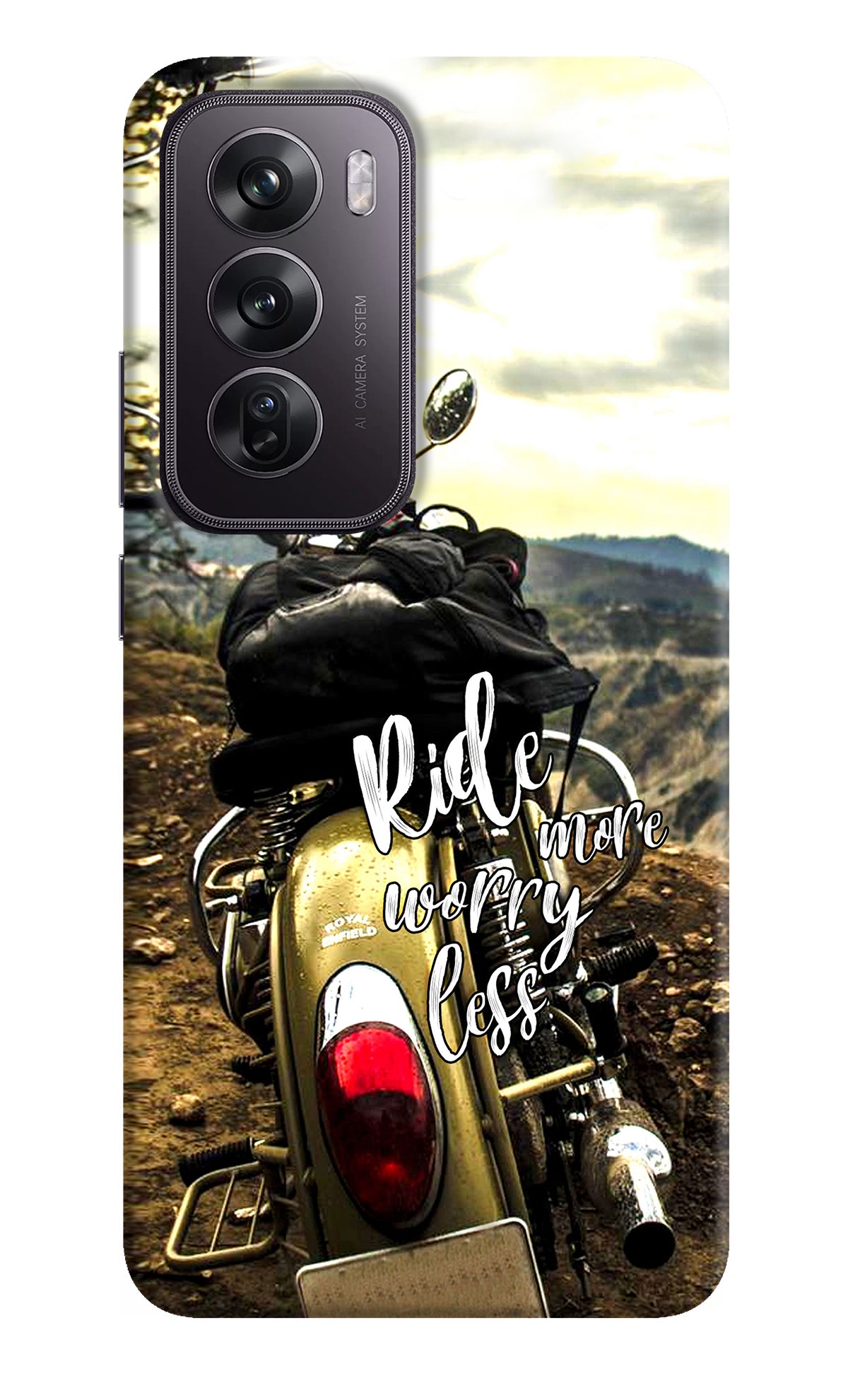 Ride More Worry Less Oppo Reno12 Pro 5G Back Cover