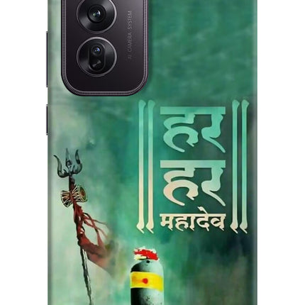 Har Har Mahadev Shivling Oppo Reno12 Pro 5G Hard Case Back Cover by Casekaro