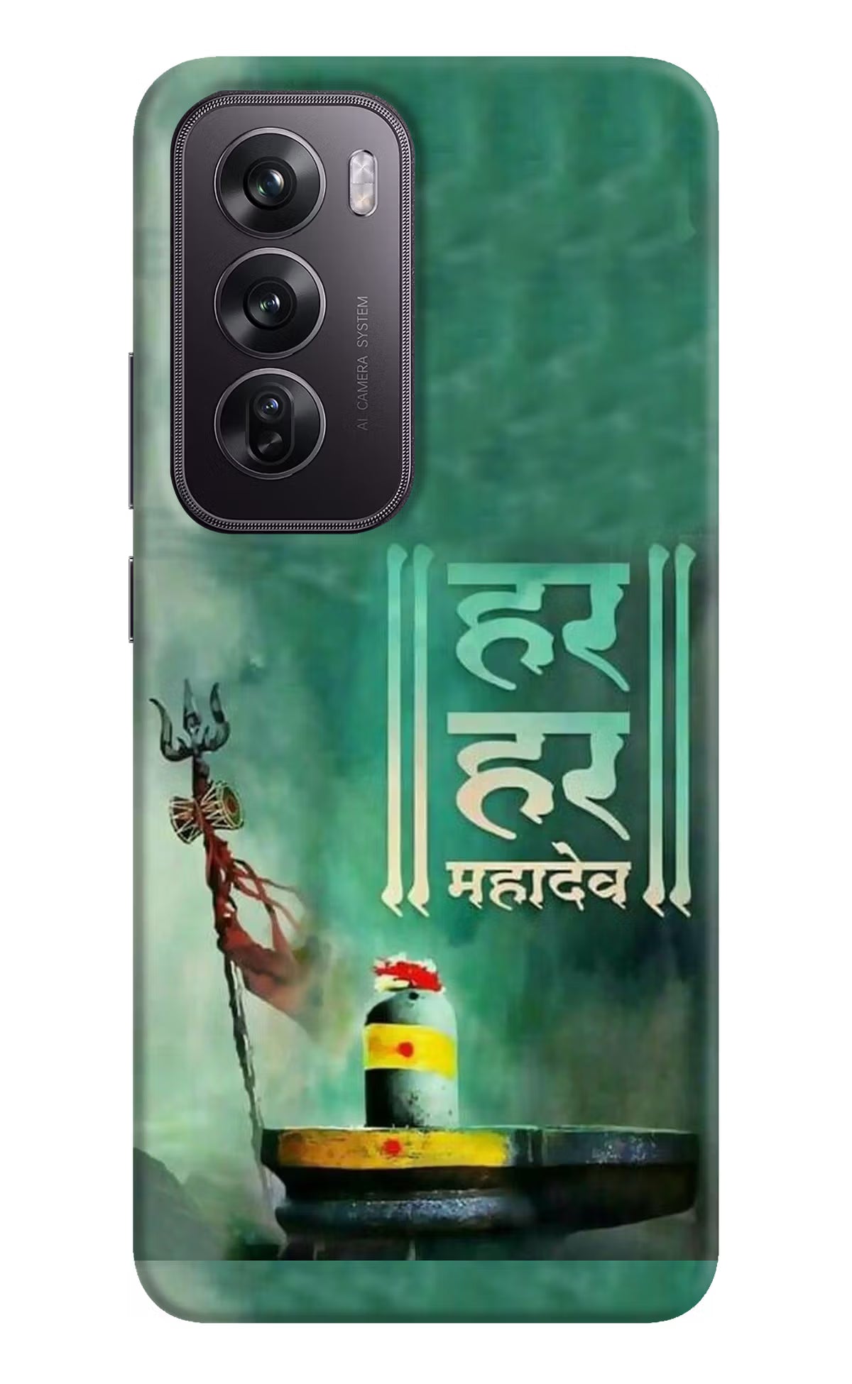Har Har Mahadev Shivling Oppo Reno12 Pro 5G Hard Case Back Cover by Casekaro