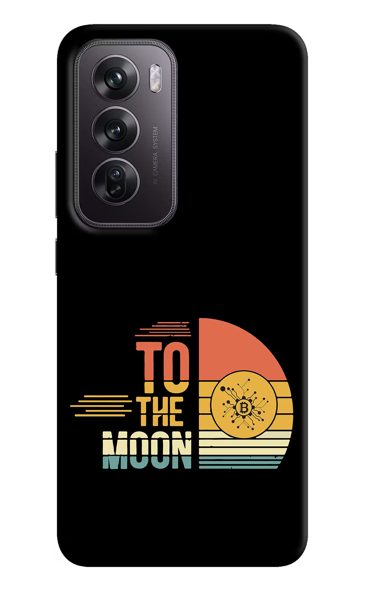 To the Moon Oppo Reno12 Pro 5G Hard Case Back Cover by Casekaro