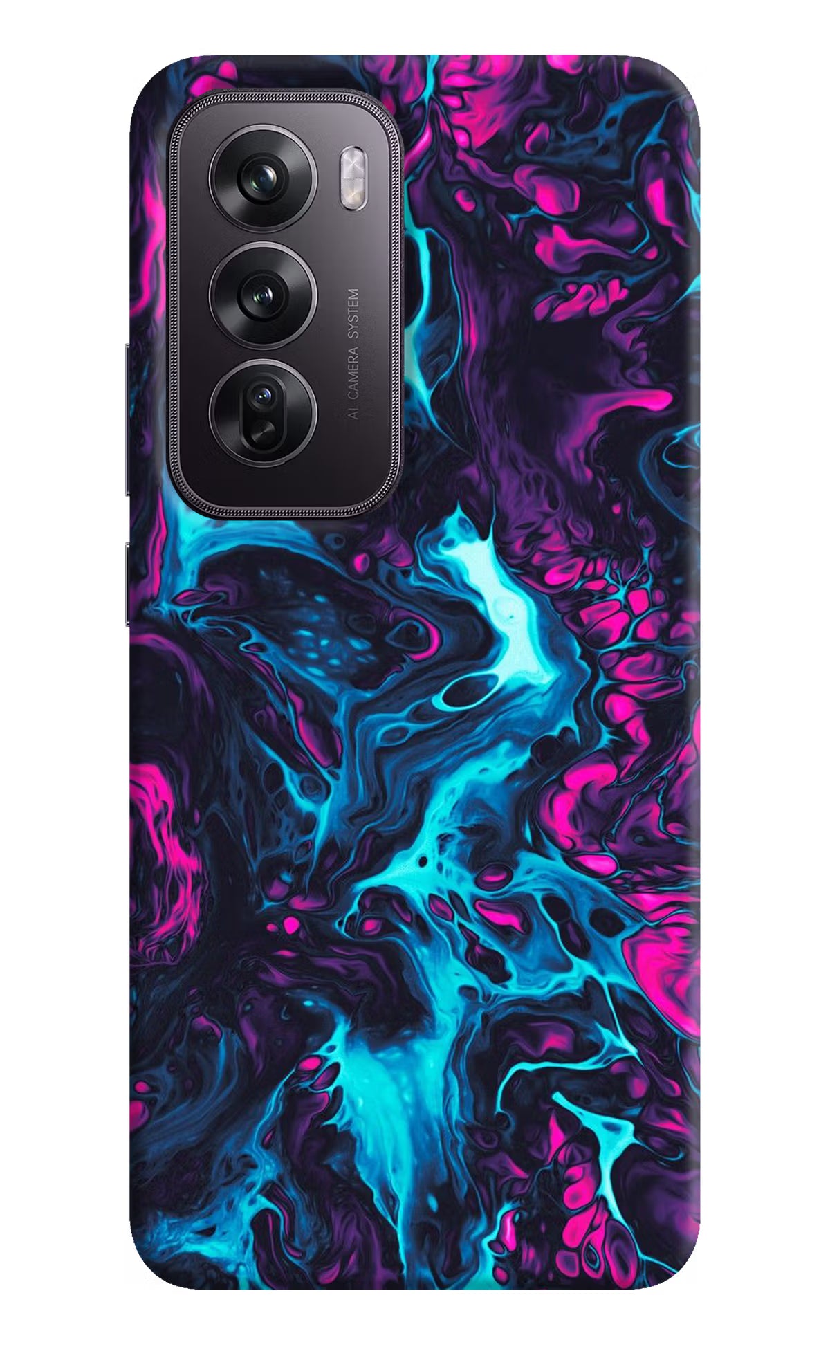 Abstract Oppo Reno12 Pro 5G Hard Case Back Cover by Casekaro