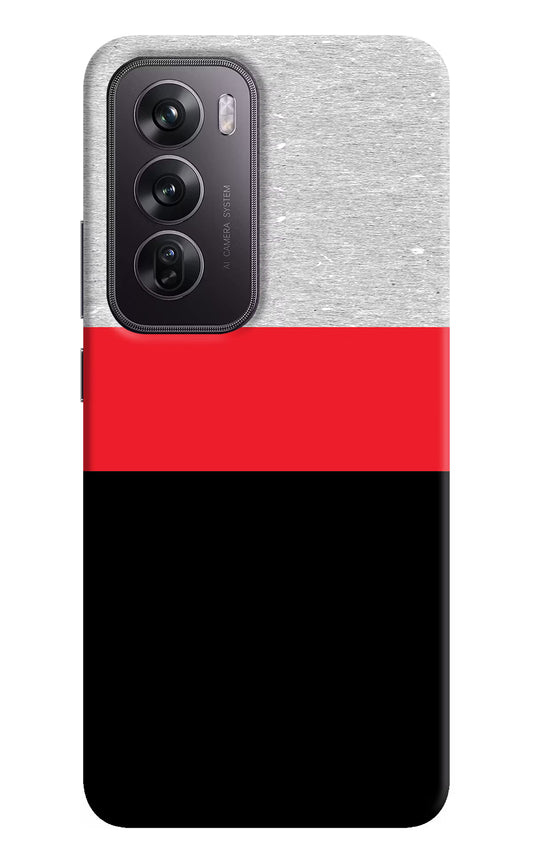 Tri Color Pattern Oppo Reno12 Pro 5G Hard Case Back Cover by Casekaro