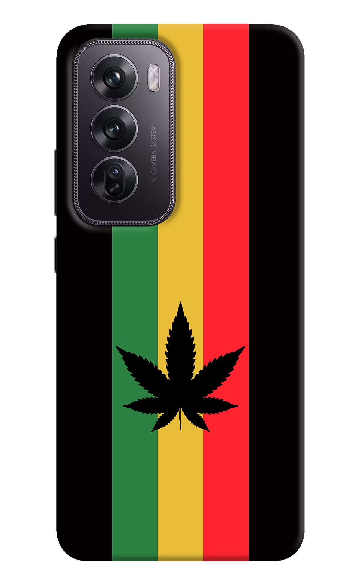 Weed Flag Oppo Reno12 Pro 5G Hard Case Back Cover by Casekaro