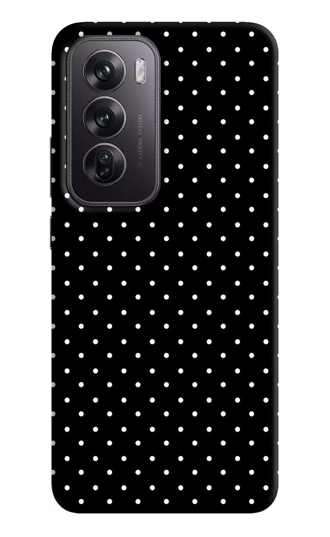 White Dots Oppo Reno12 Pro 5G Hard Case Back Cover by Casekaro