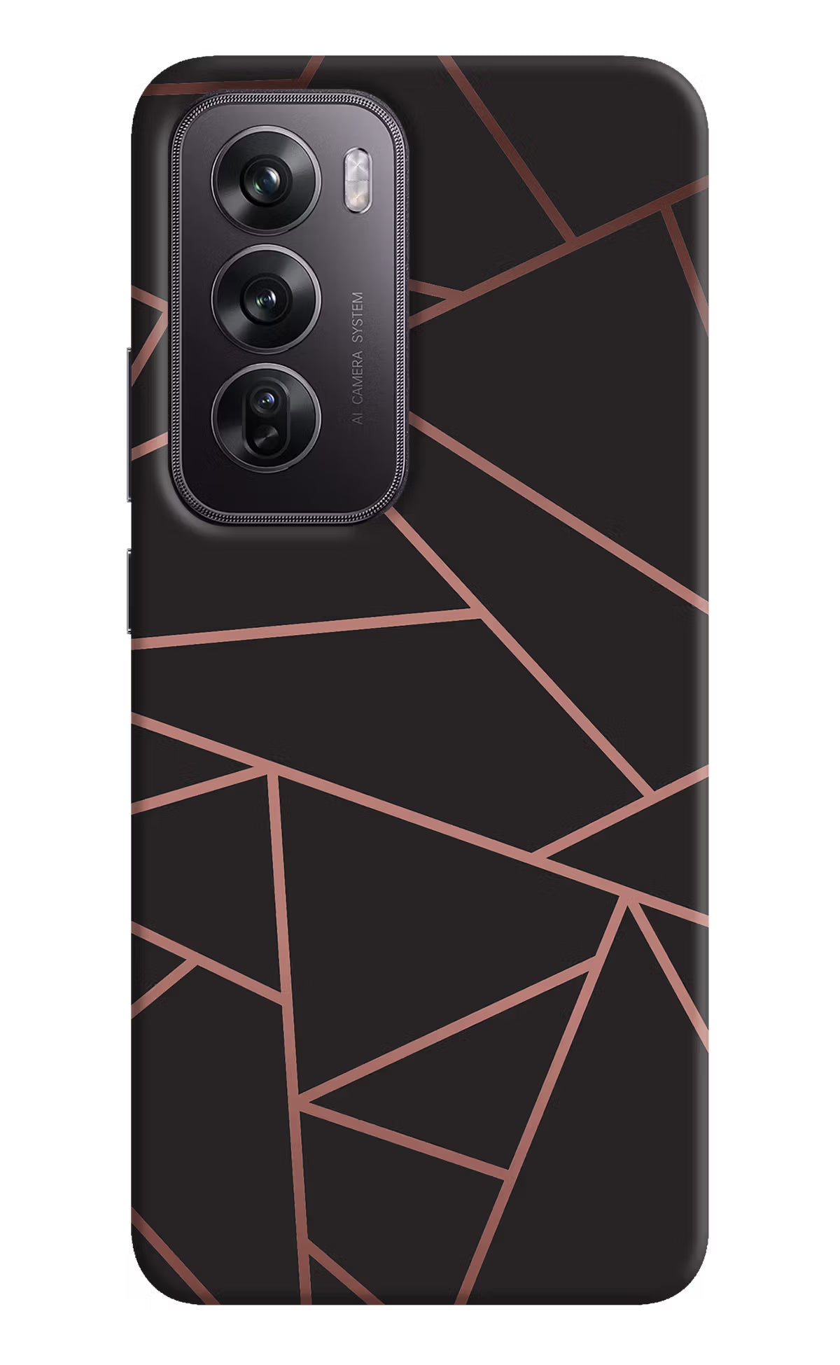 Geometric Pattern Oppo Reno12 Pro 5G Hard Case Back Cover by Casekaro