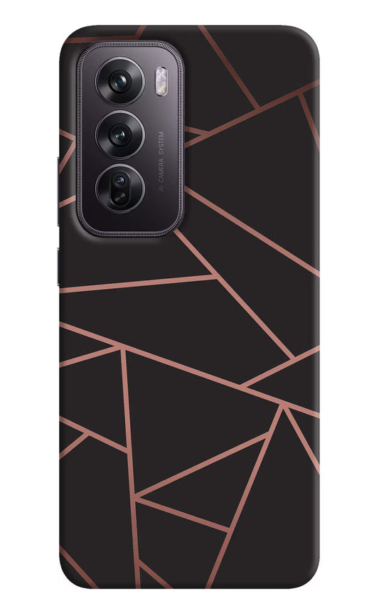 Geometric Pattern Oppo Reno12 Pro 5G Hard Case Back Cover by Casekaro