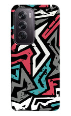 Geometric Graffiti Oppo Reno12 Pro 5G Hard Case Back Cover by Casekaro