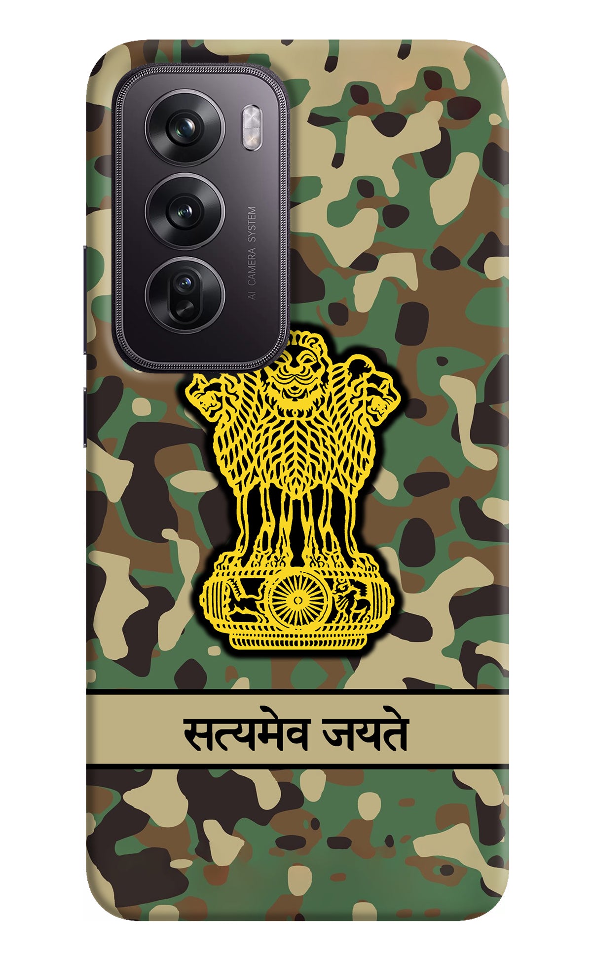 Satyamev Jayate Army Oppo Reno12 Pro 5G Back Cover