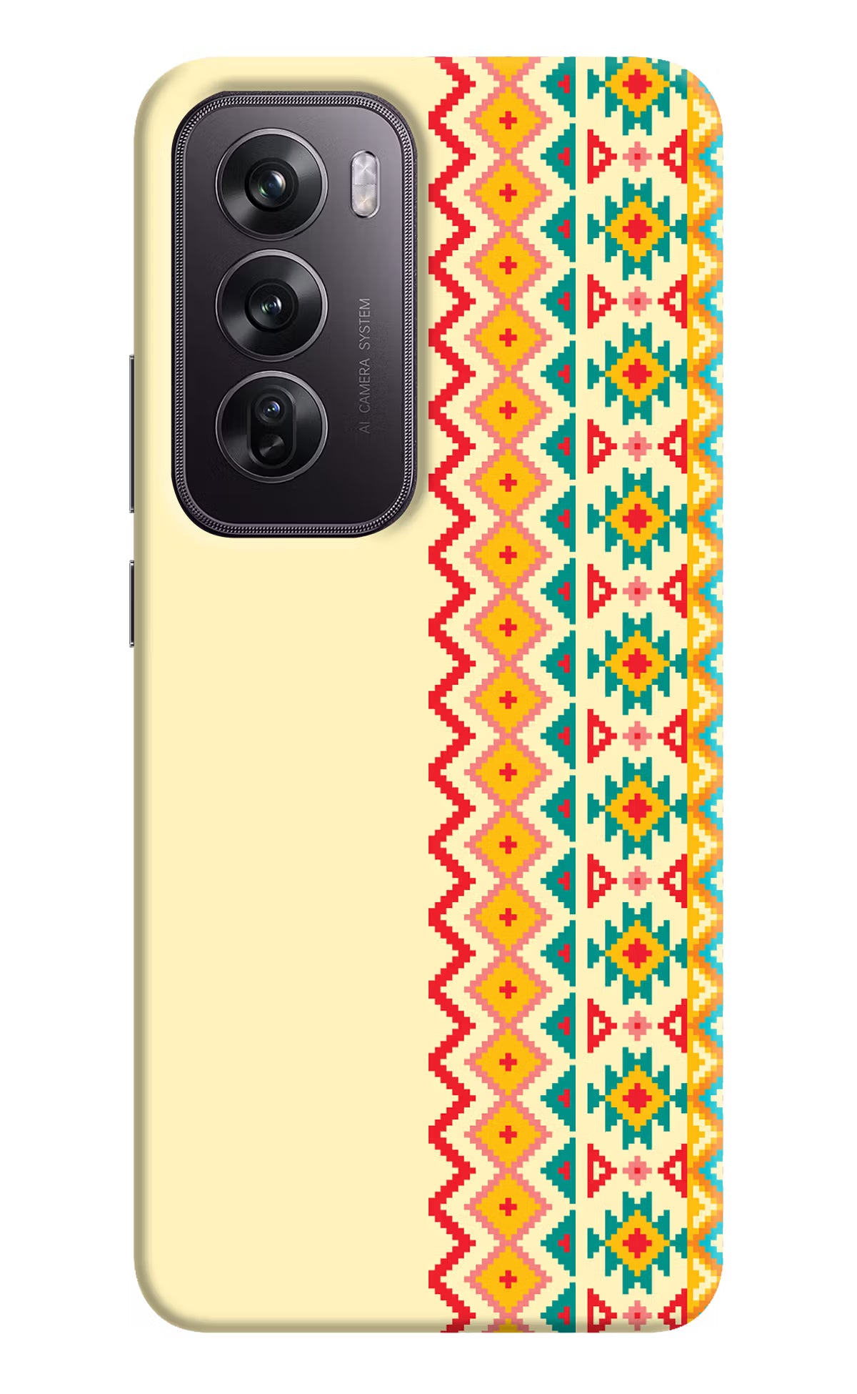 Ethnic Seamless Oppo Reno12 Pro 5G Hard Case Back Cover by Casekaro