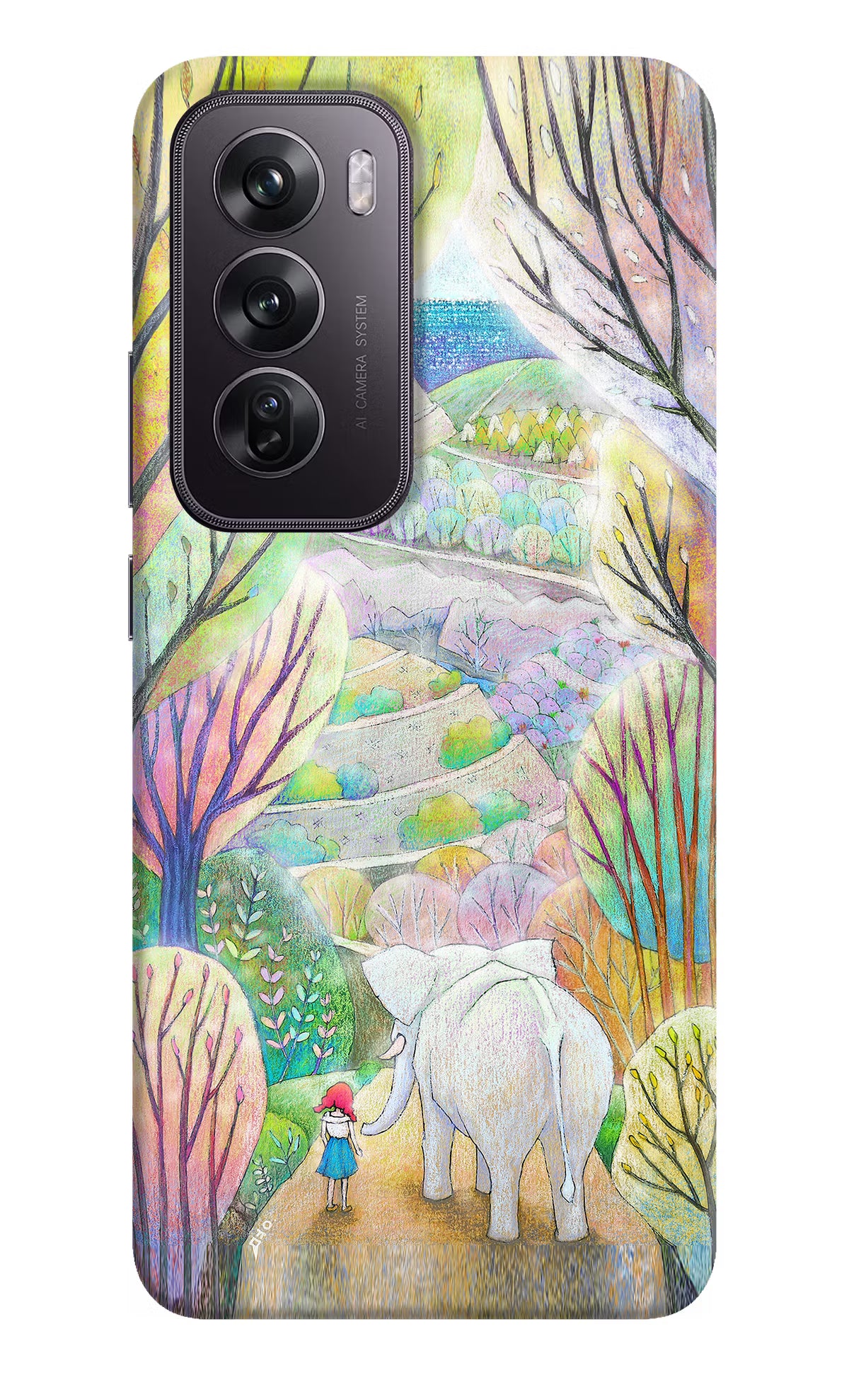 Nature Painting Oppo Reno12 Pro 5G Hard Case Back Cover by Casekaro