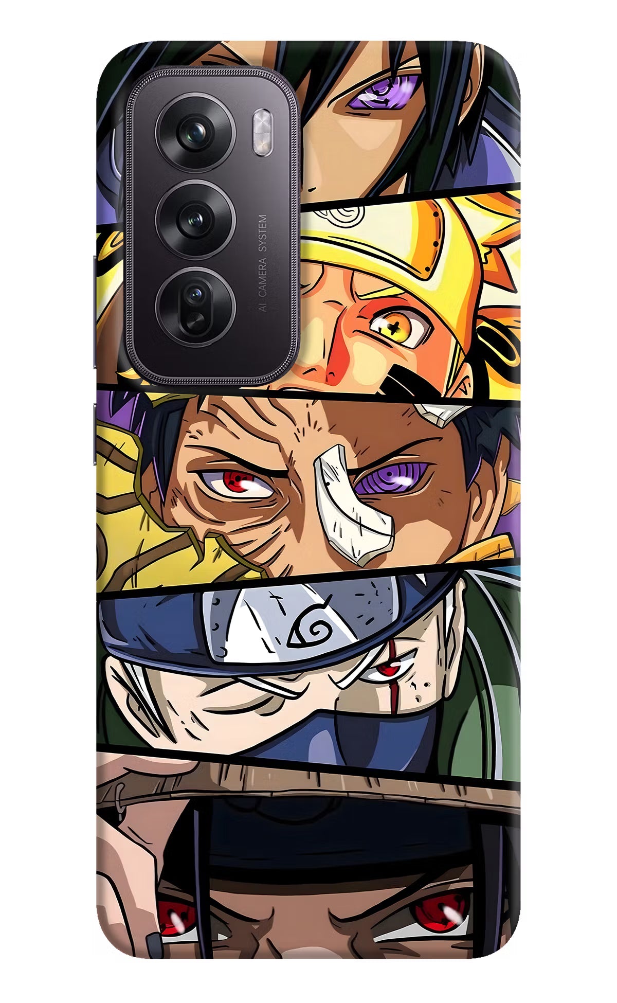 Naruto Character Oppo Reno12 Pro 5G Hard Case Back Cover by Casekaro