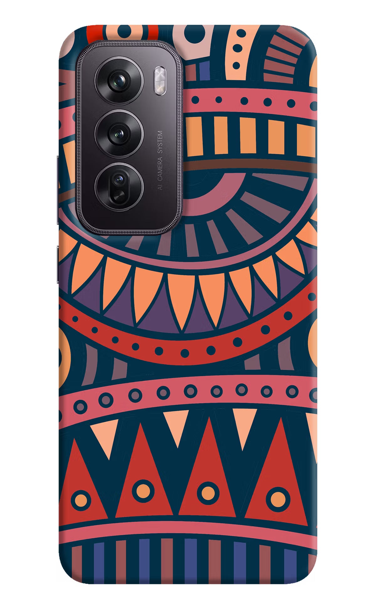 African Culture Design Oppo Reno12 Pro 5G Hard Case Back Cover by Casekaro