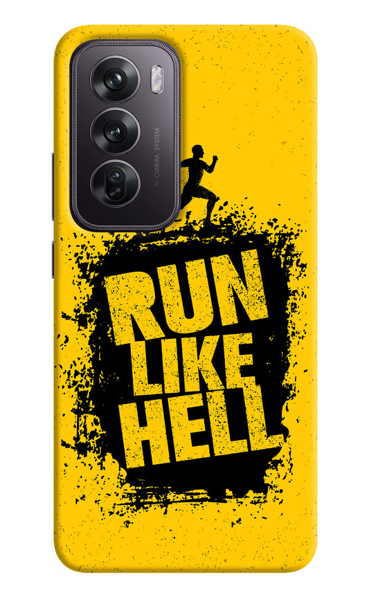 Run Like Hell Oppo Reno12 Pro 5G Back Cover