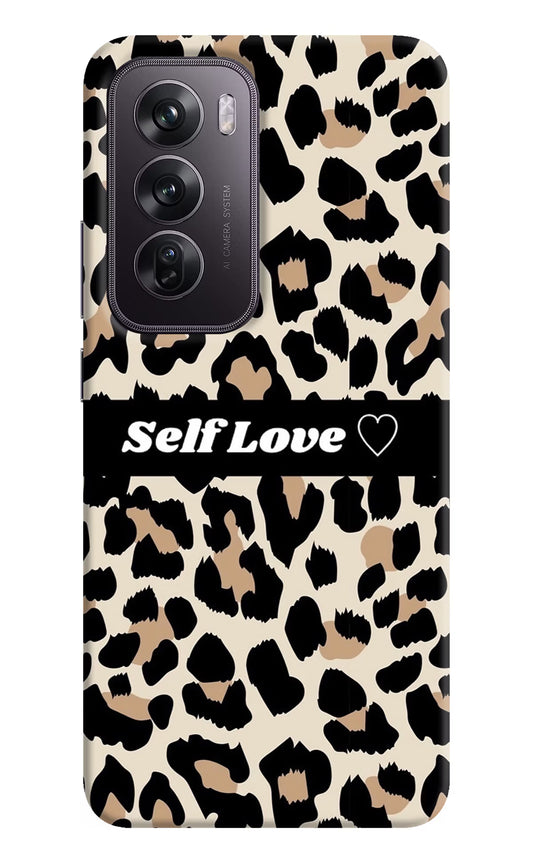 Leopard Print Self Love Oppo Reno12 Pro 5G Hard Case Back Cover by Casekaro