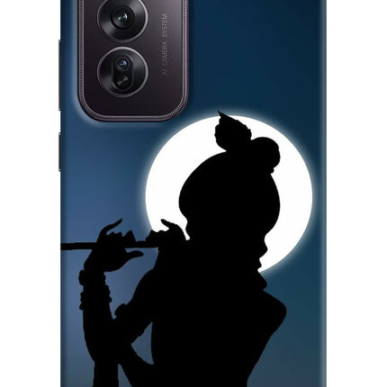 Shri Krishna Silhouette Oppo Reno12 Pro 5G Hard Case Back Cover by Casekaro