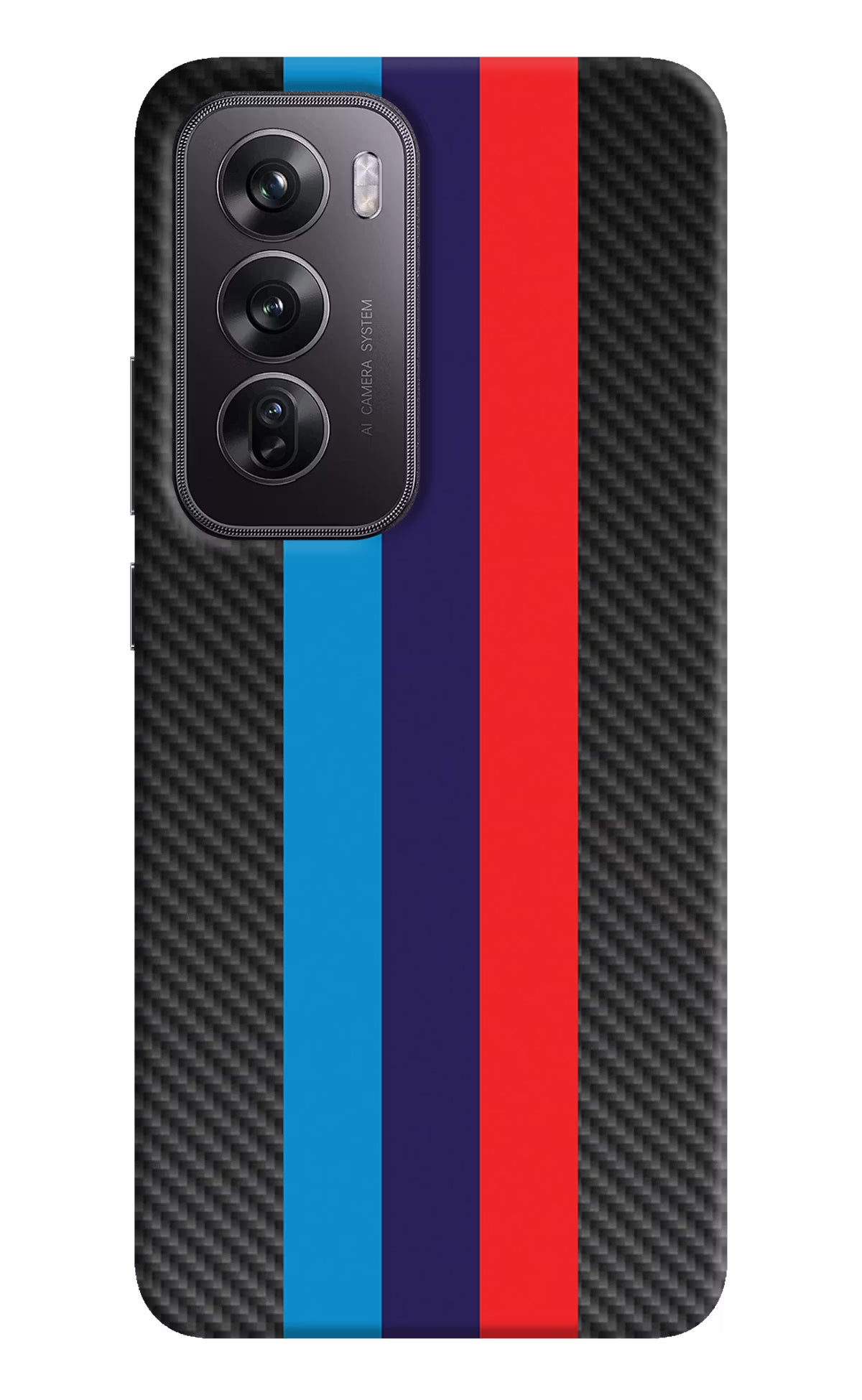 BMW Stripes Pattern Oppo Reno12 Pro 5G Hard Case Back Cover by Casekaro