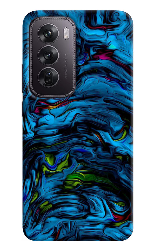 Dark Blue Abstract Oppo Reno12 Pro 5G Back Cover