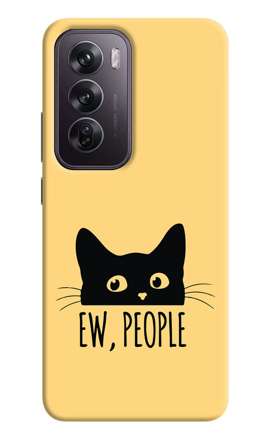 Ew People Catitude Oppo Reno12 Pro 5G Hard Case Back Cover by Casekaro