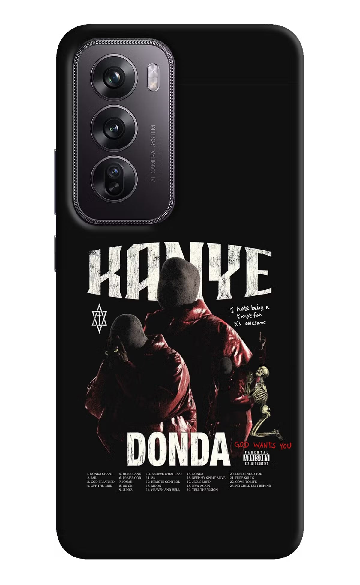 Donda Kanye West Oppo Reno12 Pro 5G Hard Case Back Cover by Casekaro
