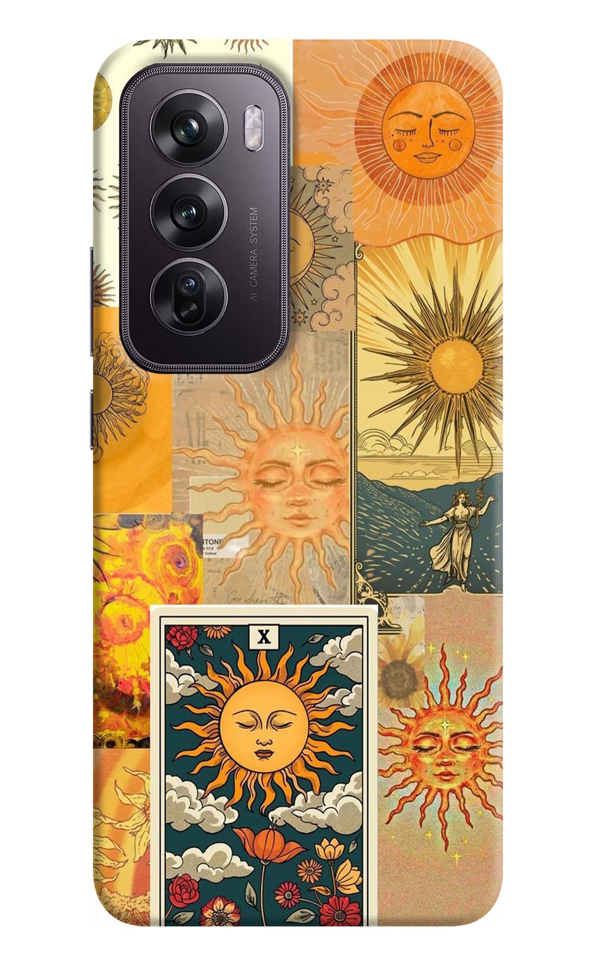 Sun Oppo Reno12 Pro 5G Hard Case Back Cover by Casekaro
