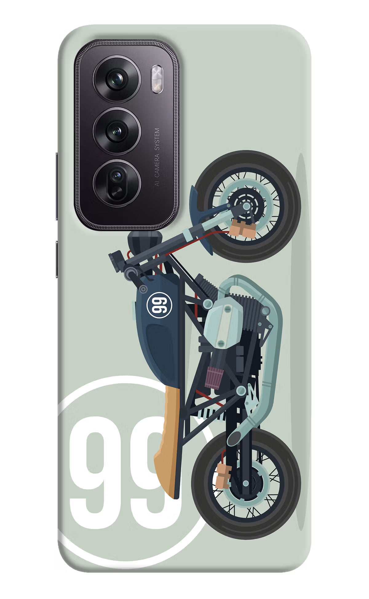 Classic Cafe Racer 99 Oppo Reno12 Pro 5G Hard Case Back Cover by Casekaro