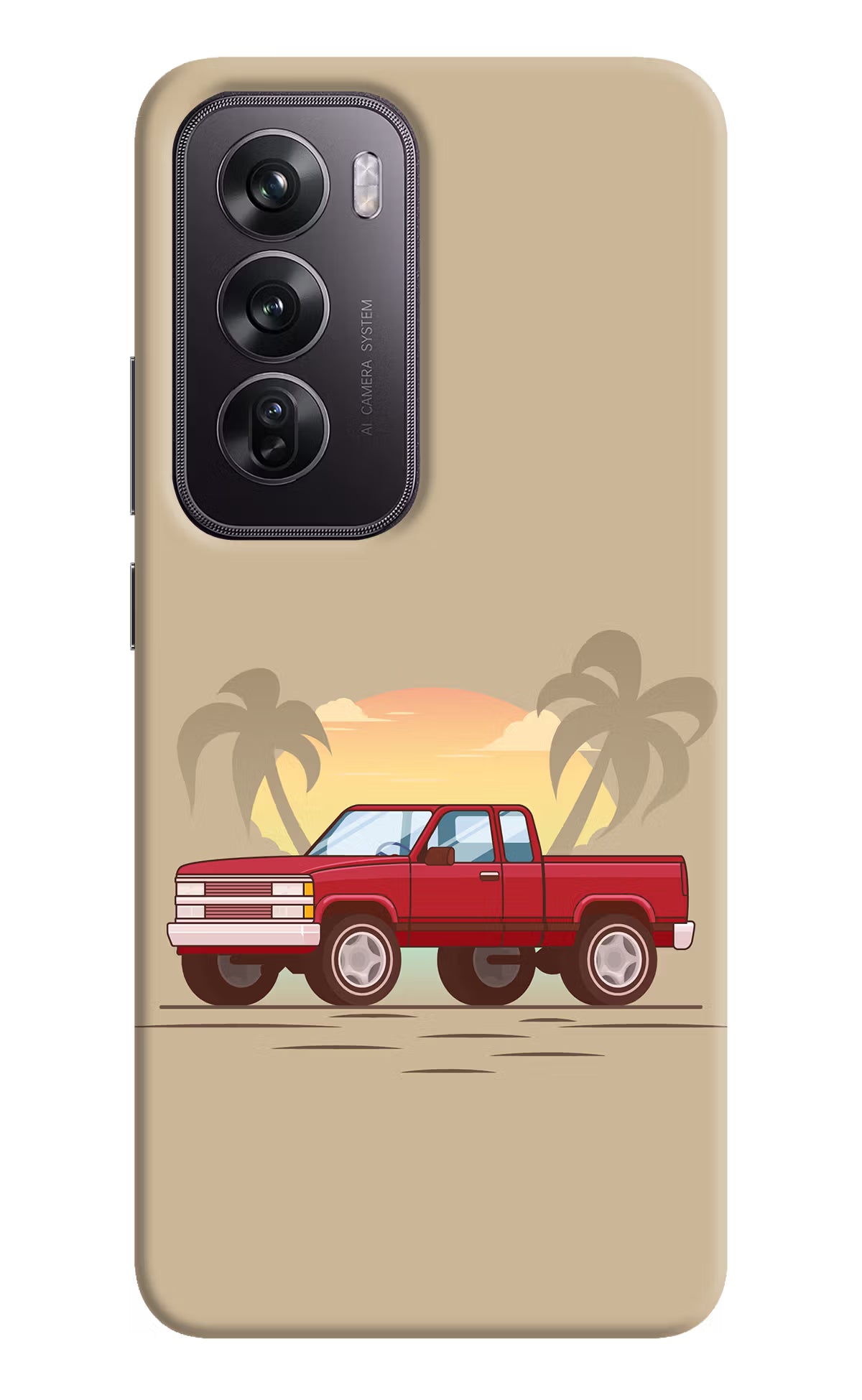 Desert Classic Drive Oppo Reno12 Pro 5G Hard Case Back Cover by Casekaro
